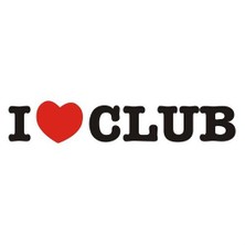 Sticker Master I Love Club Sticker Oto Motor Pc Etiket