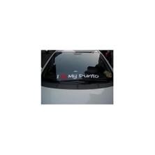 Sticker Master I Love My Punto Sticker Oto Motor Pc Etiket