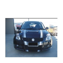 Sticker Master Ön Kaput Şerit Sticker Oto Motor Pc Etiket