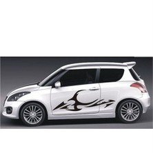 Sticker Master Suzuki Swift Yan Sticker Set-2 Oto Motor Pc Etiket