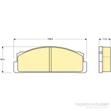 Bosch - Fren Balatası Ön M124-M131 Dks-Doğan-Şahin-Kartal-Slx-Tofaş - Bsc 0 986 Tb2 002