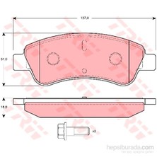 Trw - Fren Balatası Ön (Peugeot Partner Ym. / 307 1.4İ) - Trw Gdb1463