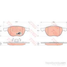 Trw - Fren Balatası Ön (Ford :Focus C-Max 1.6,1.6Tdcı,1.8,2.0 Tdcı (10/2003-) - Trw Gdb1583
