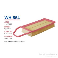 Wunder FORD FiESTA V - FUSiON 1.4 TDCI      (ÇANTA TiP) Hava Filtresi OEM NO: 1147681