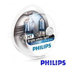 Philips H7 Crystal Vision Parlak Beyaz Işık 4300K Made in Germany