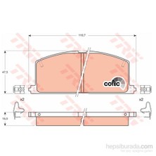 Trw - Fren Balatası Ön (Toyota :Corolla) - Trw Gdb323