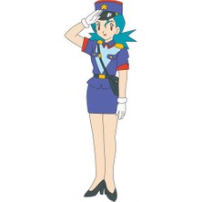 Pokemon Policial Jenny Sticker Oto Motor Pc Etiket