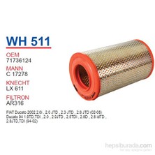 Wunder FIAT DUCATO (UZUN) Hava Filtresi OEM NO: 71736124