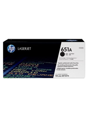 HP 651A 13500 Sayfa Kapasiteli Siyah Toner CE340A