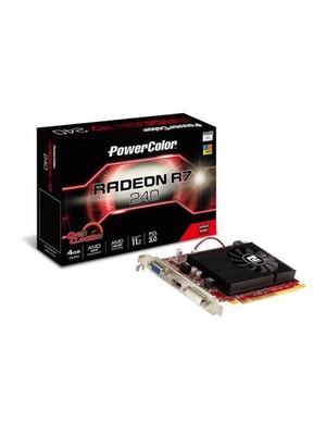 Powercolor Pwr-R7-240-4Gbk3 Powercolor  R7 240  4Gb Ddr3 128Bit Pcıe Ekran Kartı