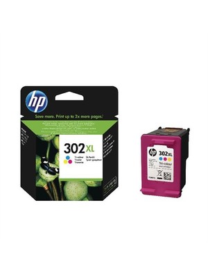 Hp 302Xl F6u67ae Yük.Kap. Renkli Orijinal Mürekkep