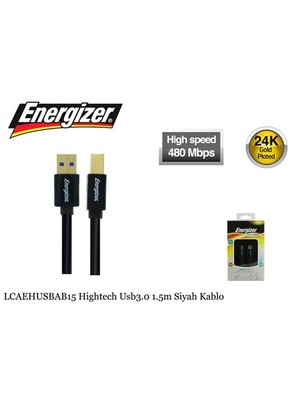 Energizer Lcaehusbab15 Hightech Usb3.0 1.5M Siyah Kablo