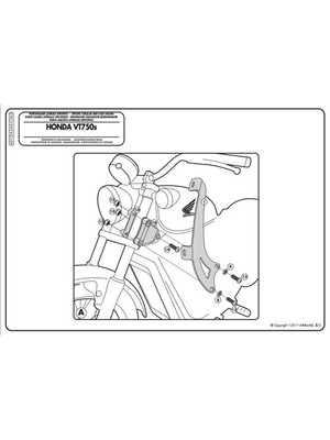 Kappa As122a2 Honda Vt 750 S (10-15) Rüzgar Sıperlık Baglantısı