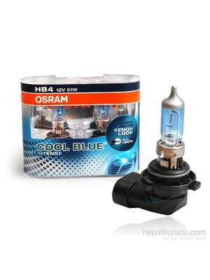 Osram HB4 Cool Blue İntense 2'li Ampul Seti * BEYAZ IŞIK ETKİSİ