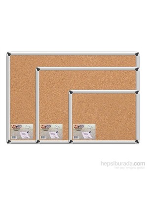 Akyazı Mantar Pano 60x90 cm Duvara Monte Tekil Ürün Estetik Metal Çerçeve