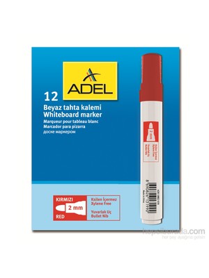 Adel Beyaz Tahta Kalemi, Kırmızı 12'li (4201882030)