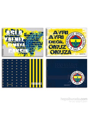 Keskin 300215-65 Fenerbahçe 25x35 cm Resim Defteri 15 Yaprak