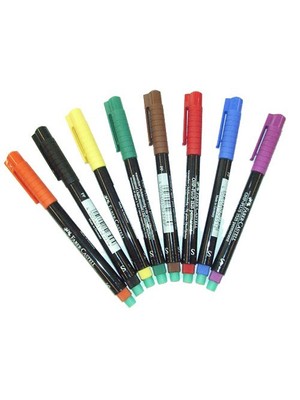 Faber-Castell Ohp Plus Permanent Asetat Kalemi (silgili) 8 Li