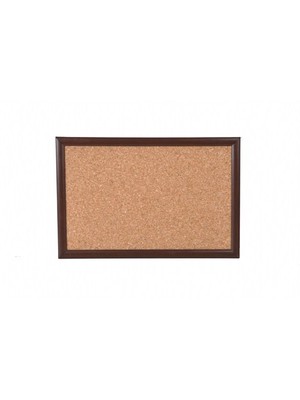 Panda 45 x 60 PVC Çerçeve Mantar Pano 1 Adet Kahverengi Renkli Ofis ve Ev Kullanımı