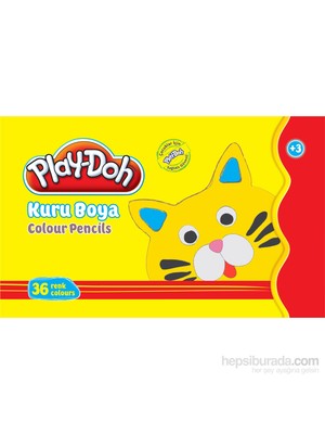 Play-Doh 36 Renk Kuru Boya Teneke Kutu Play-Ku015