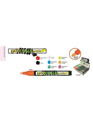 Marvy 480-S Sıvı Tebeşir Kalemi Fosforlu Beyaz