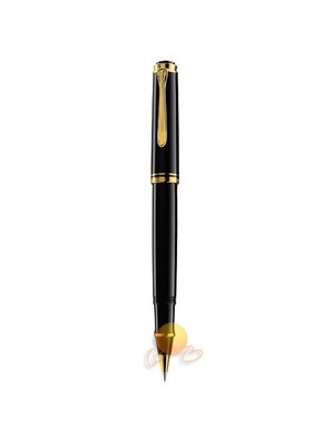 Pelikan 400 Serisi K400 Siyah 14 Ayar Altın Kaplama Metal Aksam Tükenmezkalem