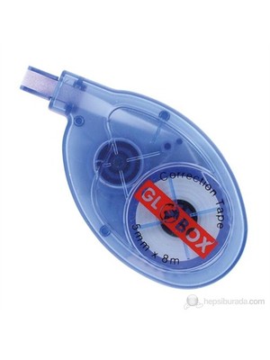 Globox 5 mm x 8 m Silgi Şerit Silici El Yazısı ve Bilgisayar Çıktıları için Uygun