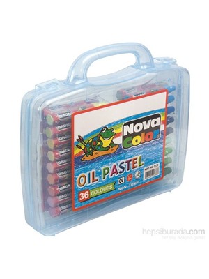 Nova Color Nc-2133 Pastel Boya 36 Renkli Plastik Kutuda Çocuklar İçin Eğlenceli
