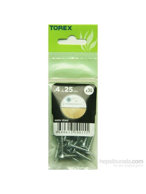 4X25 Dın 7505 Sunta Vidası 30  Adet