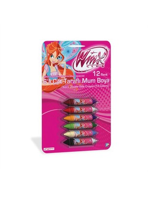 Winx Club Çift Taraflı Mum Boya (12 Renk)