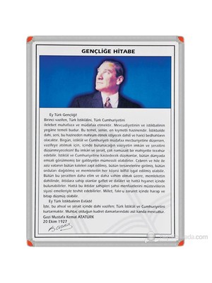 Panda 416 50X70 Gençliğe Hitabe (Alüminyum Çerçeve)