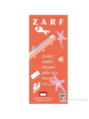 Yener Diplomat Zarf 169 105x240 Mm 90gr Extra Express Pen. 25 lik