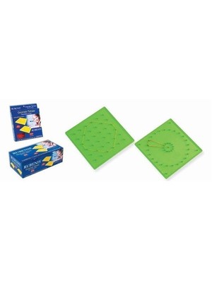 Rubenis Rgt-60 Geometri Tahtası 2 Parça Renkli Plastik Çift Taraflı Kullanım ve Ölçüler