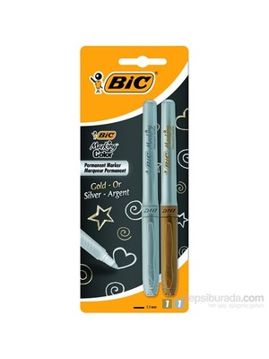 Bic Markıng Kalem Altın-Gümüş   2 Li 900340