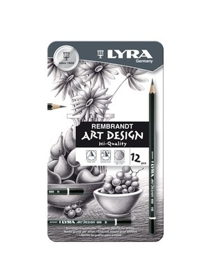 Lyra Dereceli Kurşun Kalem Art Design 12 Parça Kırılmaya Karşı Dayanıklı Premium Kalemler