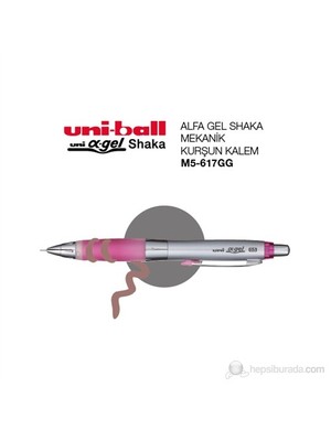 Uni-Ball Uni Alfa Gel Shaka 0,5 Mekanik Kurşun Kalem 1'li (M5-617GG) Geliştirilmiş Şok Emici Tutaç Özelliği