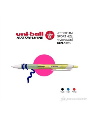 Uni-ball Jetstream Sport Hızlı Yazı Kalemi 0,7 Siyah Mürekkep 1'li (SXN-157S)