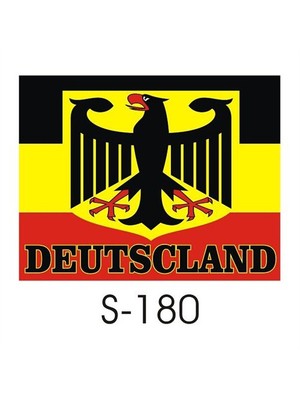 Sticker Master Alman Bayrağı Sticker Oto Motor Pc Etiket