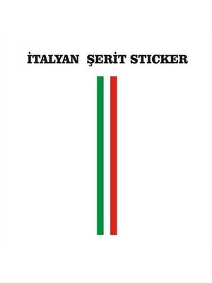 Sticker Master İtalyan Şerit Oto Motor Pc Etiket