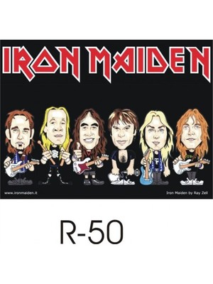 Sticker Master İron Maiden Sticker 1 Oto Motor Pc Etiket