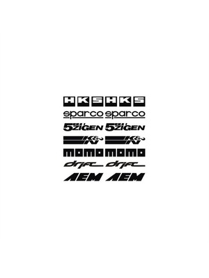 Sticker Master Performans Yazıları Yazı Seti Oto Motor Pc Etiket