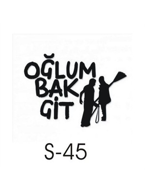 Sticker Master Oğlum Bak Git Sticker Oto Motor Pc Etiket