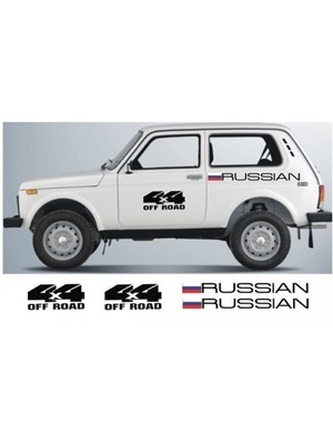 Sticker Master Lada Niva Sticker Set-6 Oto Motor Pc Etiket