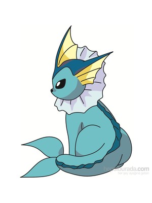 Pokemon Vaporeon Sticker Oto Motor Pc Etiket