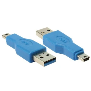 Ti-Mesh Usb 3.0 A M - Mikro 5P M - Nickel/Blue