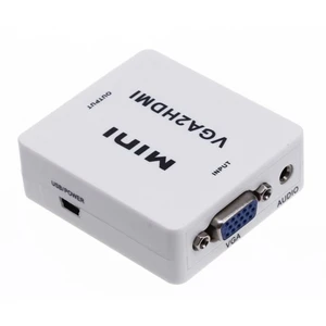 Ti-Mesh Mini Adapter Box Vga To Hdmı Hd Full 1080P Video Audio Display Converter Hdtv Pc