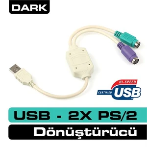 USB 2.0 - PS/2 Dönüştürücü (DK-CB-USB2PS2)