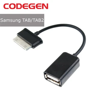 Samsung Galaxy TAB/TAB2 USB Çevirici Siyah OTG Kablo
