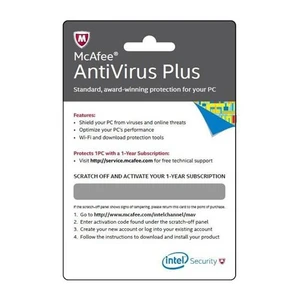 Mcafee Antivirus Plus Aktivasyon Kartı 1Yıl (Türkçe)