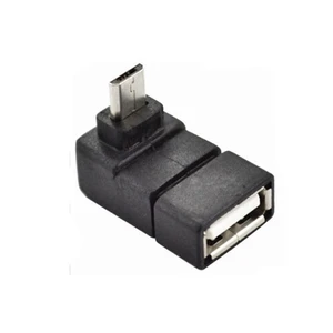 Ti-Mesh Usb 2.0 A Female To Micro 5 Pin 90 Degree Down Angled Male Plug Adapter Covertor